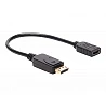 Eaton Tripp Lite Series DisplayPort to HDMI Video Adapter Video Converter (M/F), HDCP, Black, 1 ft.