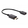 Eaton Tripp Lite Series DisplayPort to HDMI Video Adapter Video Converter (M/F), HDCP, Black, 1 ft.