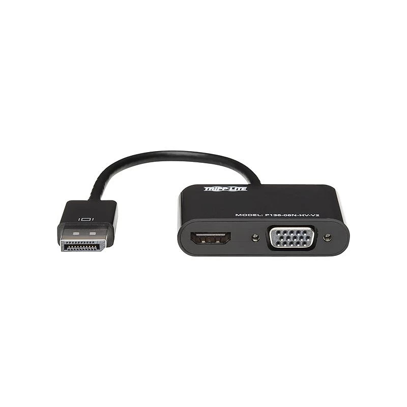 Tripp Lite DisplayPort to HDMI VGA Adapter Converter 4K x 2K @ 24/30Hz DP to HDMI VGA DPort 1.2