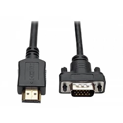 Eaton Tripp Lite Series HDMI to VGA Active Adapter Cable (HDMI to Low-Profile HD15 M/M), 3 ft. (0.9 m)