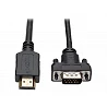 Eaton Tripp Lite Series HDMI to VGA Active Adapter Cable (HDMI to Low-Profile HD15 M/M), 3 ft. (0.9 m)