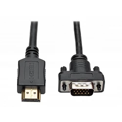 Eaton Tripp Lite Series HDMI to VGA Active Adapter Cable (HDMI to Low-Profile HD15 M/M), 6 ft. (1.8 m)