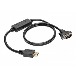 Eaton Tripp Lite Series HDMI to VGA Active Adapter Cable (HDMI to Low-Profile HD15 M/M), 6 ft. (1.8 m)