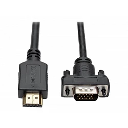 Eaton Tripp Lite Series HDMI to VGA Active Adapter Cable (HDMI to Low-Profile HD15 M/M), 10 ft. (3.1 m)