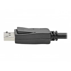 Eaton Tripp Lite Series DisplayPort Extension Cable with Latch, 4K @ 60 Hz, HDCP 2.2 (M/F), 15 ft. (4.57 m)