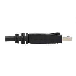 Eaton Tripp Lite Series DisplayPort Cable with Latching Connectors, 4K 60 Hz (M/M), Black, 10 ft. (3.05 m)