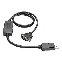 Eaton Tripp Lite Series DisplayPort 1.2 to VGA Active Adapter Cable (DP with Latches to HD15 M/M), 3 ft. (0.9 m)