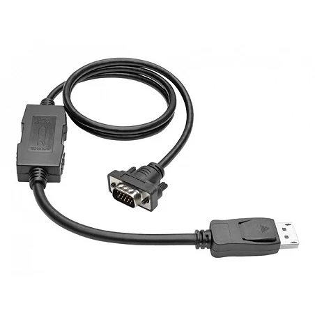 Eaton Tripp Lite Series DisplayPort 1.2 to VGA Active Adapter Cable (DP with Latches to HD15 M/M), 3 ft. (0.9 m)