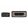 Eaton Tripp Lite Series Safe-IT DisplayPort to DVI Antibacterial Adapter Cable (DP to DVI-D Single Link M/M), 1080p 60 H