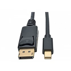 Eaton Tripp Lite Series Mini DisplayPort to DisplayPort Adapter Cable, 4K 60 Hz (M/M), DP Latching Connector, Black, 6 f