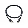 Tripp Lite Heavy Duty USB-A to USB C Charging Sync Cable Android M/M USB 2.0, UHMWPE and Aramid Fibers, Gray, 3 ft. (0.9