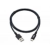 Tripp Lite Heavy Duty USB-A to USB C Charging Sync Cable Android M/M USB 2.0, UHMWPE and Aramid Fibers, Gray, 3 ft. (0.9