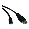 Eaton Tripp Lite Series USB 2.0 A to Micro-B Cable (M/M), 10 ft. (3.05 m)