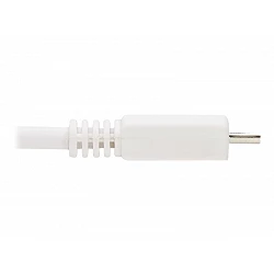 Eaton Tripp Lite Series Safe-IT USB 2.0 A to Micro-B Antibacterial Cable (M/M), White, 6 ft. (1.83 m)