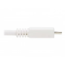 Eaton Tripp Lite Series Safe-IT USB 2.0 A to Micro-B Antibacterial Cable (M/M), White, 6 ft. (1.83 m)