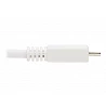 Eaton Tripp Lite Series Safe-IT USB 2.0 A to Micro-B Antibacterial Cable (M/M), White, 6 ft. (1.83 m)