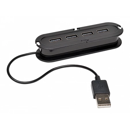 Tripp Lite 4-Port USB 2.0 Compact Mobile Hi-Speed Ultra-Mini Hub w/ Cable