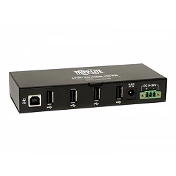 Tripp Lite 4-Port Rugged Industrial USB 2.0 Hi-Speed Hub w 15KV ESD Immunity Metal Mountable