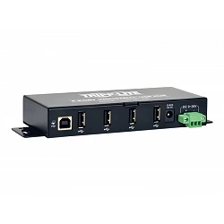 Tripp Lite 4-Port Rugged Industrial USB 2.0 Hi-Speed Hub w 15KV ESD Immunity Metal Mountable