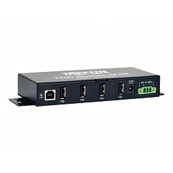 Tripp Lite 4-Port Rugged Industrial USB 2.0 Hi-Speed Hub w 15KV ESD Immunity Metal Mountable