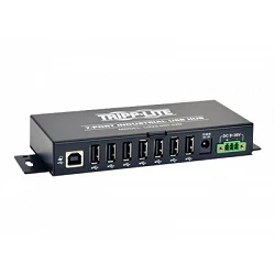 Tripp Lite 7-Port Rugged Industrial USB 2.0 Hi-Speed Hub w 15KV ESD Immunity Metal Mountable