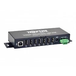 Tripp Lite 7-Port Rugged Industrial USB 2.0 Hi-Speed Hub w 15KV ESD Immunity Metal Mountable