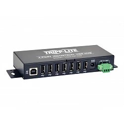 Tripp Lite 7-Port Rugged Industrial USB 2.0 Hi-Speed Hub w 15KV ESD Immunity Metal Mountable