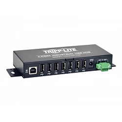 Tripp Lite 7-Port Rugged Industrial USB 2.0 Hi-Speed Hub w 15KV ESD Immunity Metal Mountable