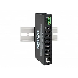 Tripp Lite 7-Port Rugged Industrial USB 2.0 Hi-Speed Hub w 15KV ESD Immunity Metal Mountable