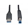 Eaton Tripp Lite Series USB 3.2 Gen 1 SuperSpeed Device Cable (A to B M/M) Black, 6 ft. (1.83 m)