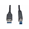 Eaton Tripp Lite Series USB 3.2 Gen 1 SuperSpeed Device Cable (A to B M/M) Black, 10 ft. (3.05 m)