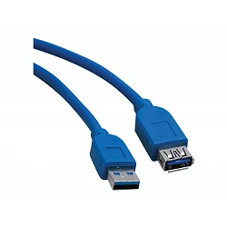 Eaton Tripp Lite Series USB 3.0 SuperSpeed Extension Cable (A M/F), Blue, 6 ft. (1.83 m)