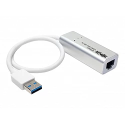 Tripp Lite USB 3.0 SuperSpeed to Gigabit Ethernet NIC Network Adapter RJ45 10/100/1000 Aluminum White