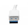 Tripp Lite USB 3.0 SuperSpeed to Gigabit Ethernet NIC Network Adapter RJ45 10/100/1000 Aluminum White