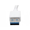 Tripp Lite USB 3.0 SuperSpeed to Gigabit Ethernet NIC Network Adapter RJ45 10/100/1000 Aluminum White