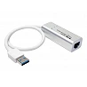 Tripp Lite USB 3.0 SuperSpeed to Gigabit Ethernet NIC Network Adapter RJ45 10/100/1000 Aluminum White