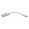 Tripp Lite USB 3.0 SuperSpeed to Gigabit Ethernet NIC Network Adapter RJ45 10/100/1000 White