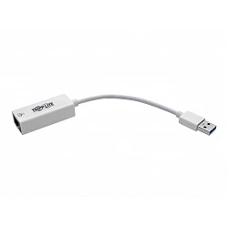 Tripp Lite USB 3.0 SuperSpeed to Gigabit Ethernet NIC Network Adapter RJ45 10/100/1000 White