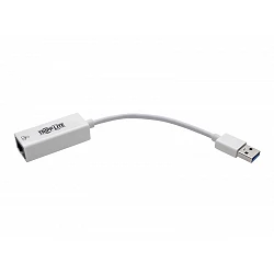 Tripp Lite USB 3.0 SuperSpeed to Gigabit Ethernet NIC Network Adapter RJ45 10/100/1000 White