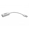 Tripp Lite USB 3.0 SuperSpeed to Gigabit Ethernet NIC Network Adapter RJ45 10/100/1000 White