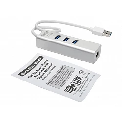 Tripp Lite USB 3.0 SuperSpeed to Gigabit Ethernet NIC Network Adapter w/ 3 Port USB Hub