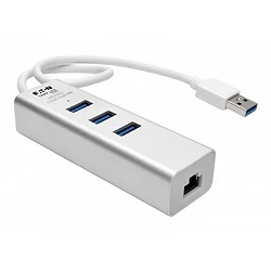 Tripp Lite USB 3.0 SuperSpeed to Gigabit Ethernet NIC Network Adapter w/ 3 Port USB Hub