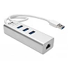 Tripp Lite USB 3.0 SuperSpeed to Gigabit Ethernet NIC Network Adapter w/ 3 Port USB Hub