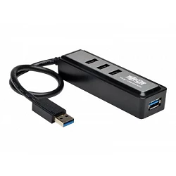 Tripp Lite Portable 4-Port USB 3.0 SuperSpeed Mini Hub with Built In Cable