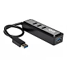 Tripp Lite Portable 4-Port USB 3.0 SuperSpeed Mini Hub with Built In Cable