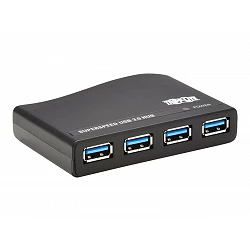 Tripp Lite 4-Port USB-A Mini Hub - USB 3.2 Gen 1, International Plug Adapters