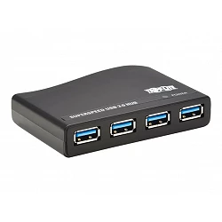 Tripp Lite 4-Port USB-A Mini Hub - USB 3.2 Gen 1, International Plug Adapters