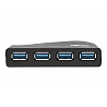 Tripp Lite 4-Port USB-A Mini Hub - USB 3.2 Gen 1, International Plug Adapters