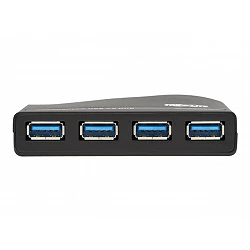 Tripp Lite 4-Port USB-A Mini Hub - USB 3.2 Gen 1, International Plug Adapters