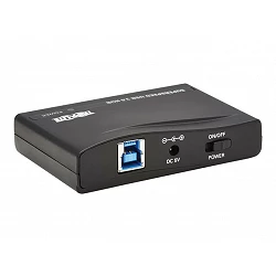 Tripp Lite 4-Port USB-A Mini Hub - USB 3.2 Gen 1, International Plug Adapters